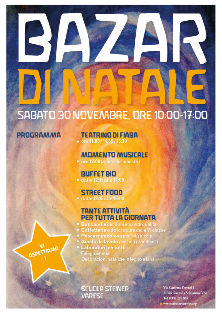 Bazar di Natale 2024, Scuola Steiner Varese