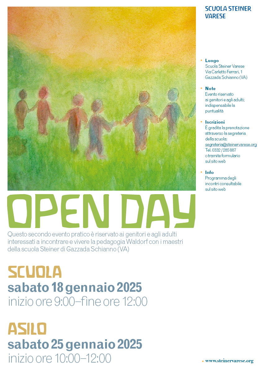 Open Day 2025 Scuola Steiner Varese